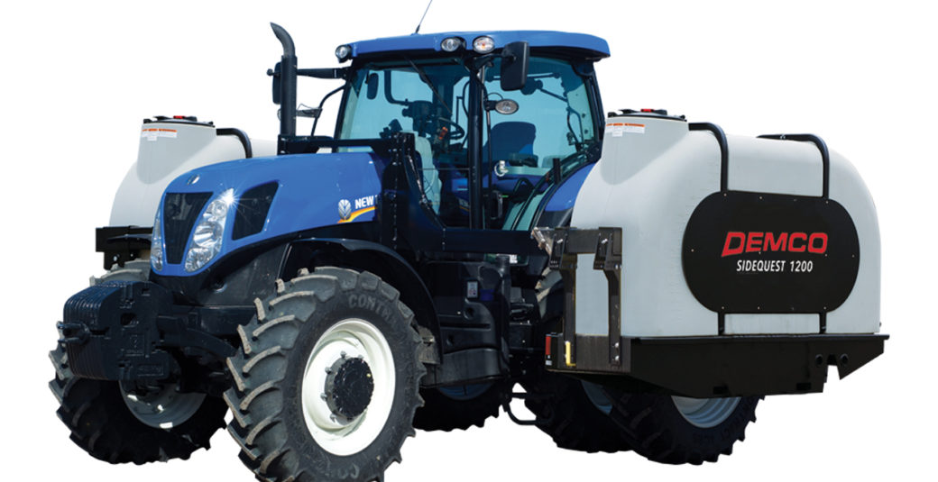 1200 Sidequest Tanks on New Holland Tractor