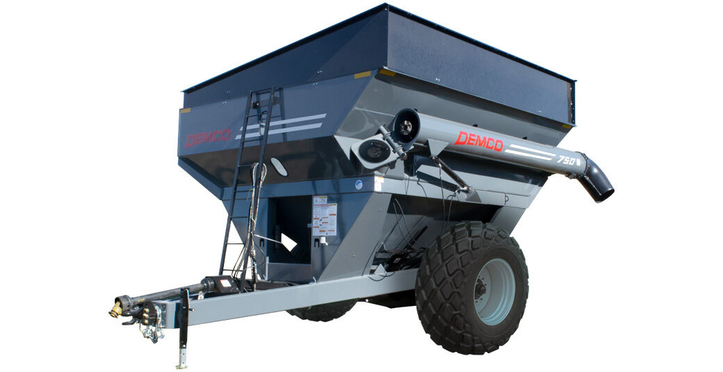 750 bushel Demco gray grain cart