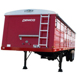 front of red Grain Trailer