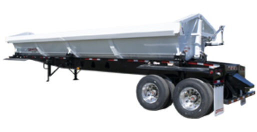 White Tandem axle Side Dump trailer